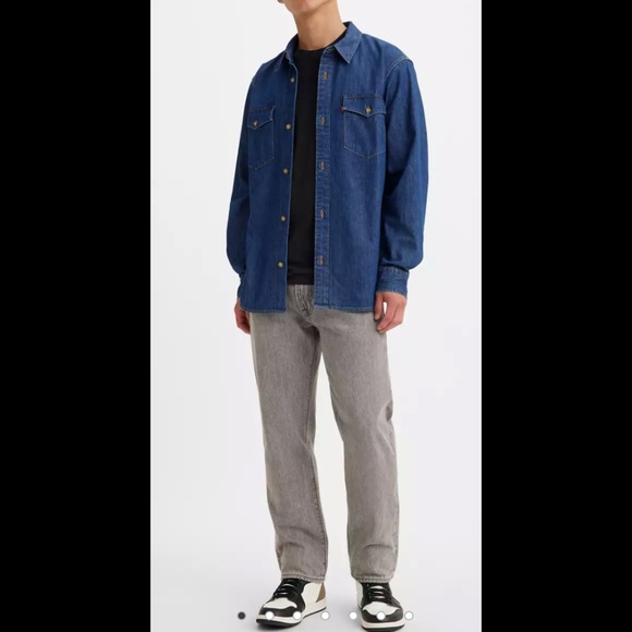 Levi's Premium 551 Z Straight Men's Jeans Gray 34 Waist 100% Cotton - Picture 6 of 10